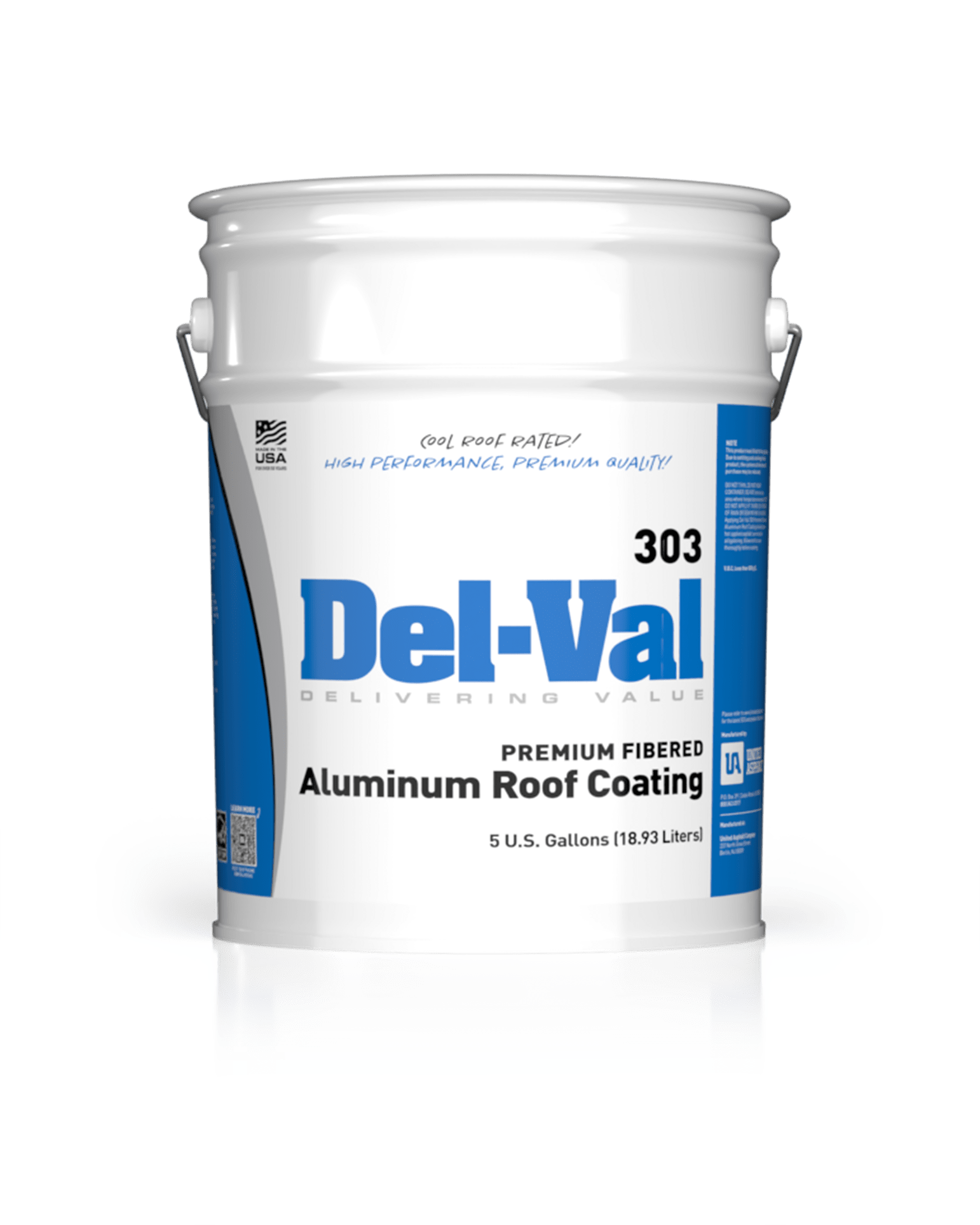 Image of Del-Val 110 Fibered Roof Coating in 5 Gallon Pail