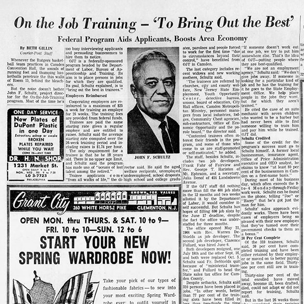 Courier-Post-Article-On-The-Job-Training-To-Bring-Out-The-Best-February-13-1967 Courier-Post Article "On-The-Job Training" 'To Bring Out The Best' from February 13, 1967 Featured United Asphalt Company