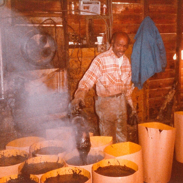 Filling-Asphalt-Sleeves-in-Original-Chicken-Coop-at-Davis-Avenue-Plant-Circa-November-1983 Filling Asphalt Sleeves in Original Chicken Coop at Davis Avenue Plant Circa November 1983