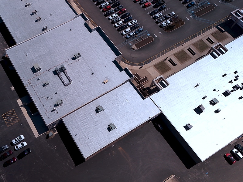 Deptford Shopping Center Deptford, NJ – AP-5100 Moisture Cure Polyurethane Finished Project from Corner Drone View Above Image of Deptford Shopping Center Deptford, NJ - AP-5100 Moisture Cure Polyurethane Finished Project from Corner Drone View Above